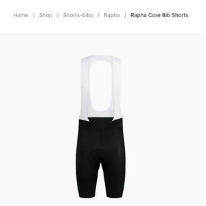 NWT - Rapha Core Bib Shorts - Men’s Medium - Black shorts with with bib